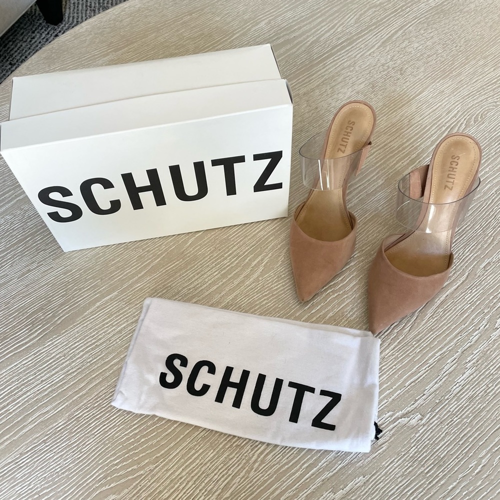 SCHUTZ Tan Heels